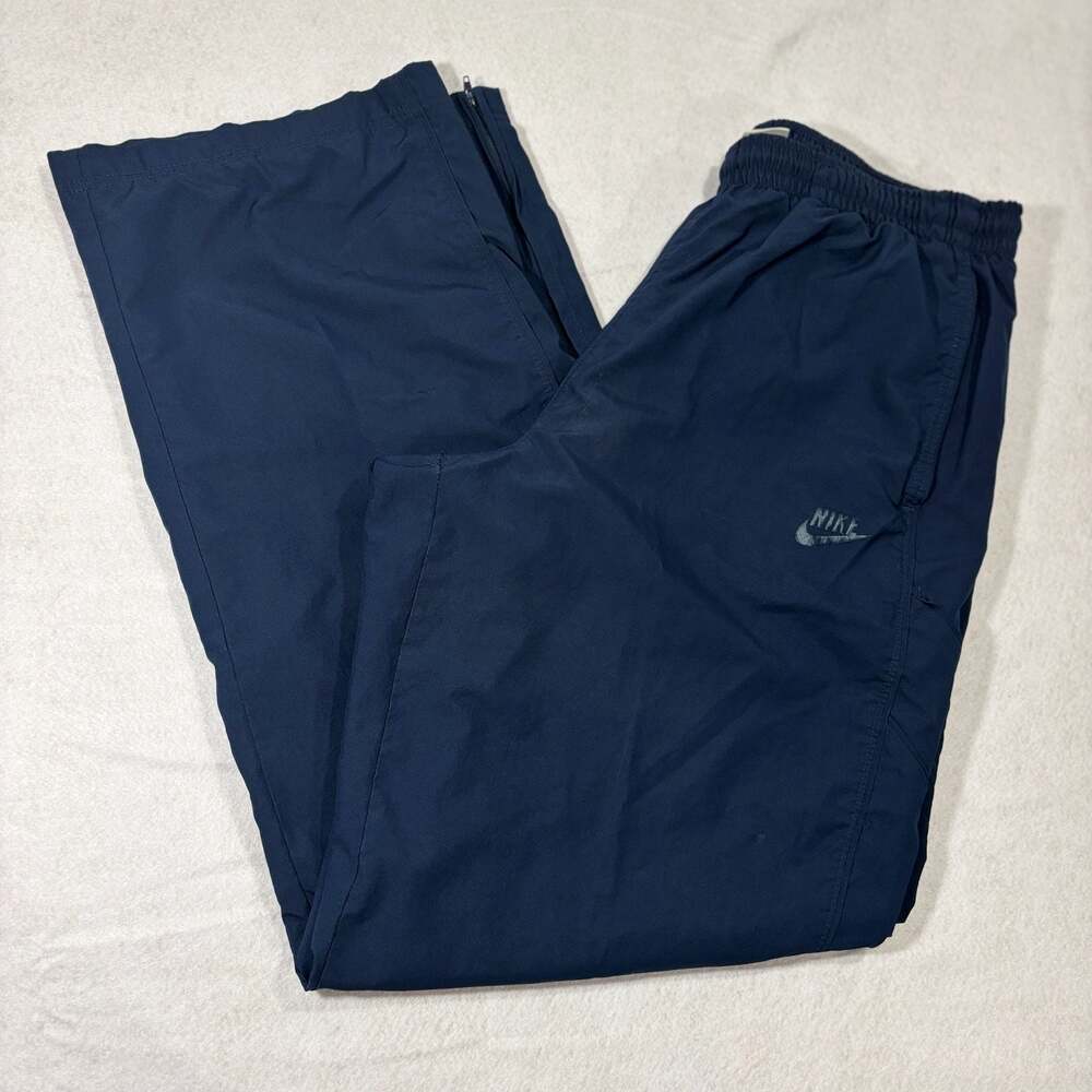 Vintage‎ Nike Sportswear Navy Nylon Track Pants with Ankle Zips